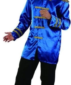 Interalia Rock-star Blue Jacket Costume 60s 70s Fancy Dress Outfit For Sale