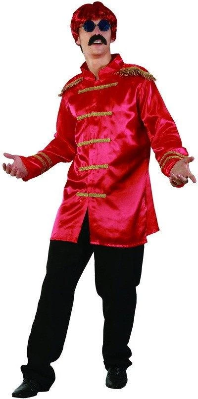 Interalia Rock-star Red Jacket Costume 60s 70s Fancy Dress Outfit 3 Interalia Rock-star Red Jacket Costume 60s 70s Fancy Dress Outfit