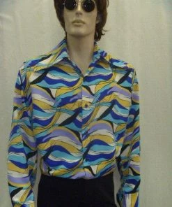 Disguises Shirts 60s And 70s Mens Hire Costumes