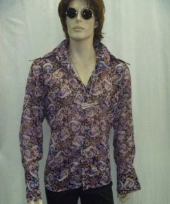 Disguises Shirts 60s And 70s Mens Hire Costumes