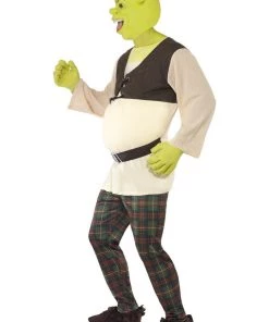 Smiffy's Shrek Adult Costume Fancy Dress Party Fairytale Ogre Outfit Mens