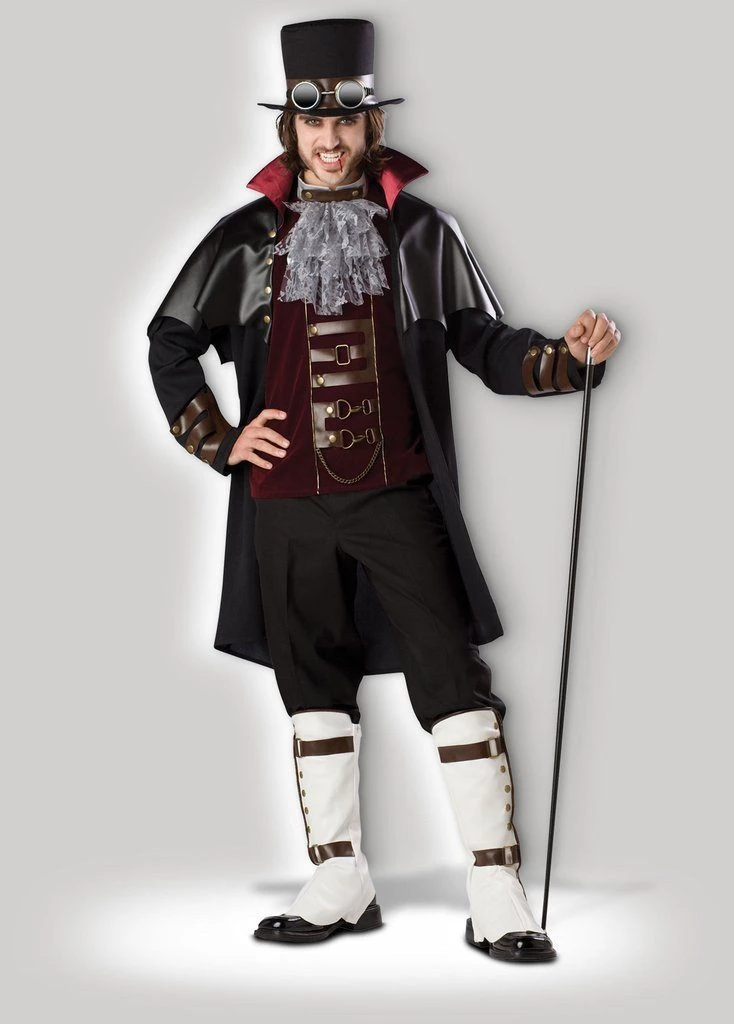 In Character Vampire Steampunk Victorian Gent Hire Costume 3 In Character Vampire Steampunk Victorian Gent Hire Costume