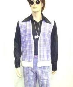 Disguises Hippie 60's And 70's Vests Men's Hire Costumes
