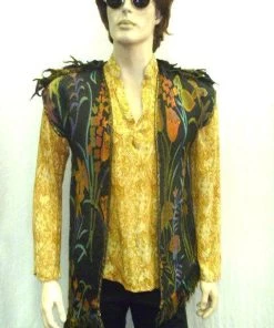 Disguises Hippie 60's And 70's Vests Men's Hire Costumes