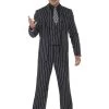 Smiffy's Mens Gangster Boss Vintage Costume Suit