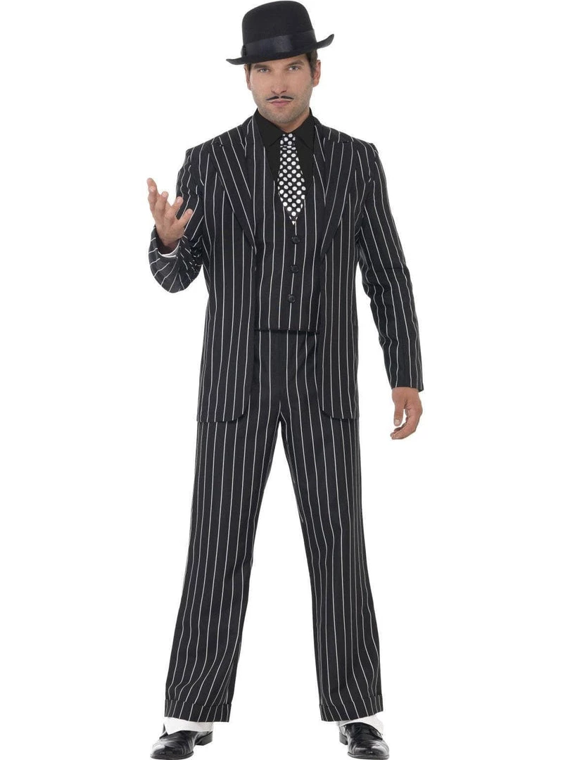 Smiffy's Mens Gangster Boss Vintage Costume Suit 3 Smiffy's Mens Gangster Boss Vintage Costume Suit