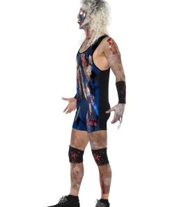 Smiffy's Mens Zombie Wrestler Adult Halloween Costume