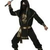 Disguises Ninja Gold Mens Costume Hire