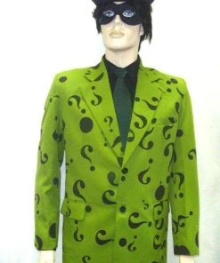 Disguises Riddler Men's Hire Costume Batman Fancy Dress