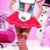 Disguises Mistletoe Santa's Helper Womens Costume Miss Mistletoe