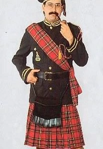 Disguises Mens Scotsman Men's Hire Costume Kilt Fancy Dress
