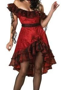 Disguises Womens Senorita Sexy Women's Hire Costume Mexican & Spanish Fancy Dress