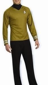 Disguises Star Trek Mens Hire Costume 2009 Gold