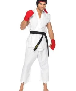 Disguises Mens Ryu Street Fighter Men's Video Game Hire Costume