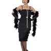 Smiffy's Flapper 1920's Longer Fringed Adult Costume Womens 2 Smiffy's Flapper 1920's Longer Fringed Adult Costume Womens