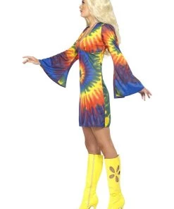 Smiffy's Retro 1960's Tie Dye Womens Costume