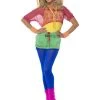 Smiffy's Olivia Newton John 80's Aerobics Work Out Let's Get Physical Costume Womens
