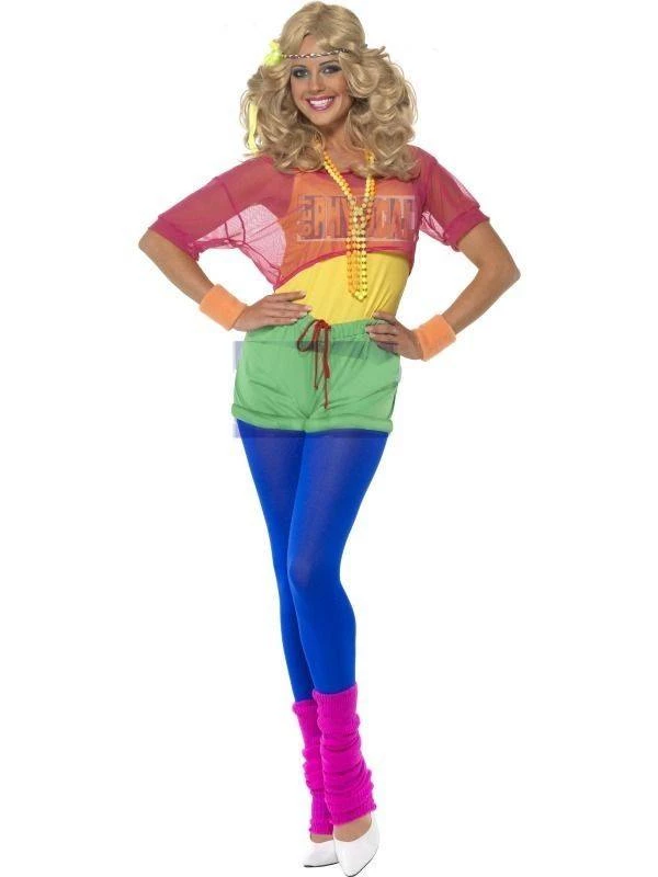 Smiffy's Olivia Newton John 80's Aerobics Work Out Let's Get Physical Costume Womens 3 Smiffy's Olivia Newton John 80's Aerobics Work Out Let's Get Physical Costume Womens
