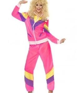 Smiffy's Womens Tracksuit 80's Women's Costume