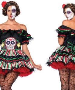 Leg Avenue Day Of The Dead Doll Womens Hire Costume Hire