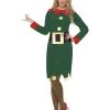 Smiffy's Cool Yule Elf Christmas Elf Women's Costume