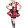 Leg Avenue Harlequin Clown Adult Hire Costume