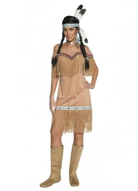 Smiffy's Womens Indian Wild West Indian Lady Costume 3 Smiffy's Womens Indian Wild West Indian Lady Costume