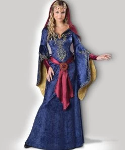 In Character Maid Marian Medieval Fair And Banquet Hire Costume Gown Womens