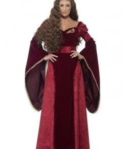 Smiffy's Queen Medieval Women's Deluxe Costume Renaissance Fancy Dress