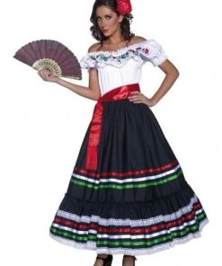 Smiffy's Senorita Mexican Spanish Flamenco Dancer Western Womens Costume
