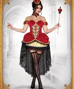 In Character Womens Queen Of Hearts Costume Confidential Adult Hire Costume