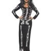 Smiffy's Skeleton Dress Women's Halloween Costume Womens
