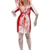 Smiffy's Womens Zombie Nurse Plus Size Adult Halloween Costume For Sale