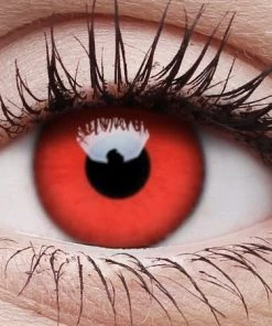 ColourVue Womens Red Devil Contact Lenses Halloween Eye Contacts 3 Months 7 ColourVue Womens Red Devil Contact Lenses Halloween Eye Contacts 3 Months