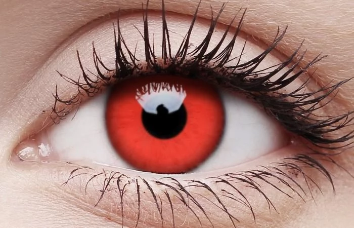 ColourVue Womens Red Devil Contact Lenses Halloween Eye Contacts 3 Months 5 ColourVue Womens Red Devil Contact Lenses Halloween Eye Contacts 3 Months