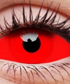 ColourVue Buy Costumes Cyclops Contact Lenses Full Eye Red