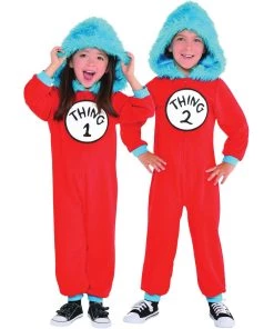 Amscan Dr Seuss Thing 1 And Thing 2 Children's Costume Kids
