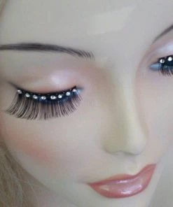Carnival Products Womens Eyelashes Crystals Black Glamour