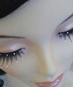 Carnival Products Spiky With Mirror Drops False Eyelashes Black