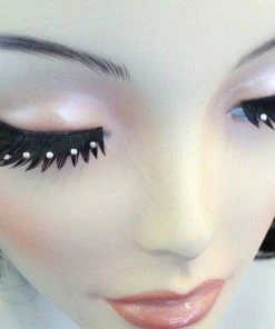 Carnival Products Womens Crystals False Eyelashes Black