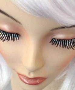 Carnival Products Holographic Tinsel False Eyelashes Black Womens