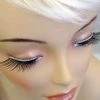 Carnival Products Glitter Trim Silver False Eyelashes Black