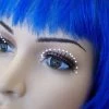 Carnival Products Droplets White False Eyelashes Black
