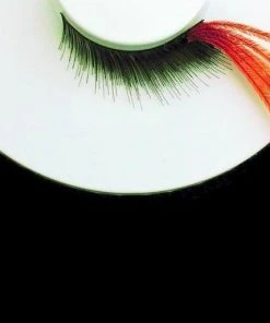 Carnival Products Feather Tip Long Red Eyelashes Black False