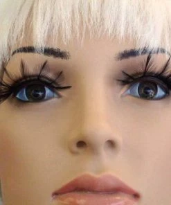 Carnival Products Feathers False Long Black Eyelashes Womens