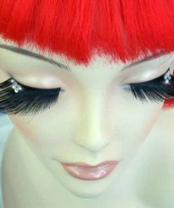 Carnival Products Crystals False Extra Long Eyelashes Black Womens