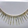 Carnival Products Womens Glitter False Eyelashes Gold And Black