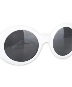 Tomfoolery Jackie O White 60's Sunglasses Womens