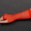 Interalia Punk 1980's Long Red Fishnet Costume Fingerless Gloves