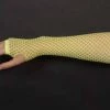 Interalia Fishnet Long 1980's Yellow Fingerless Gloves